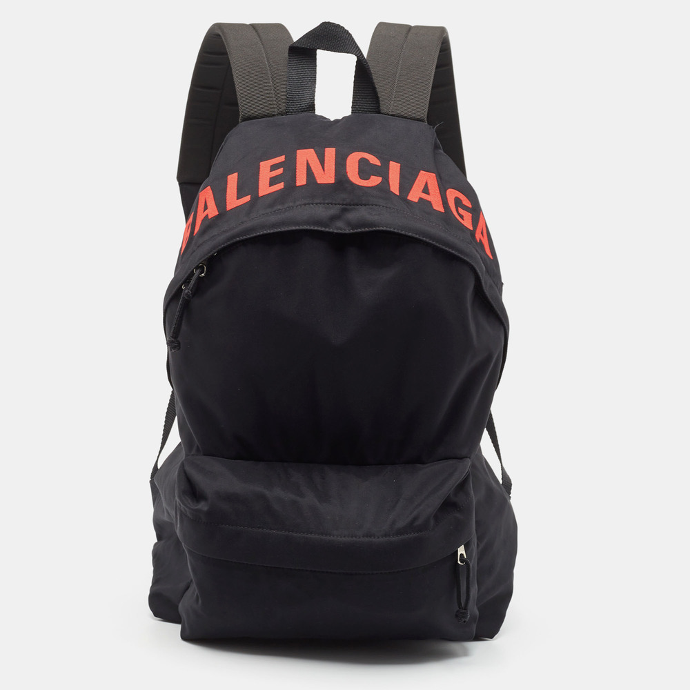 Balenciaga Black Nylon Backpack